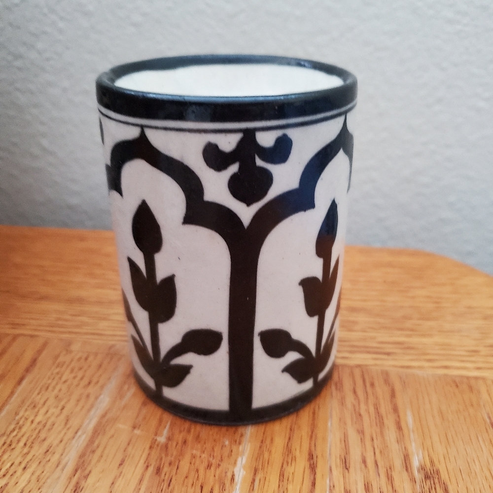 Black White Ceramic Incense Burner - Picture 7 of 7